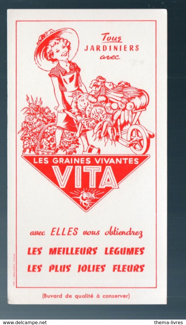 Buvard  LES GRAINES VIVANTES VITA (M0513) - Farm