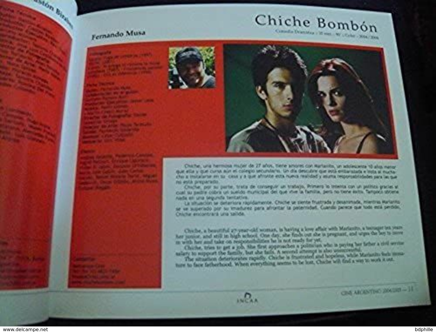 Incaa Catalogue / Argentine Cinéma 2004 / 2005 - Lefranc