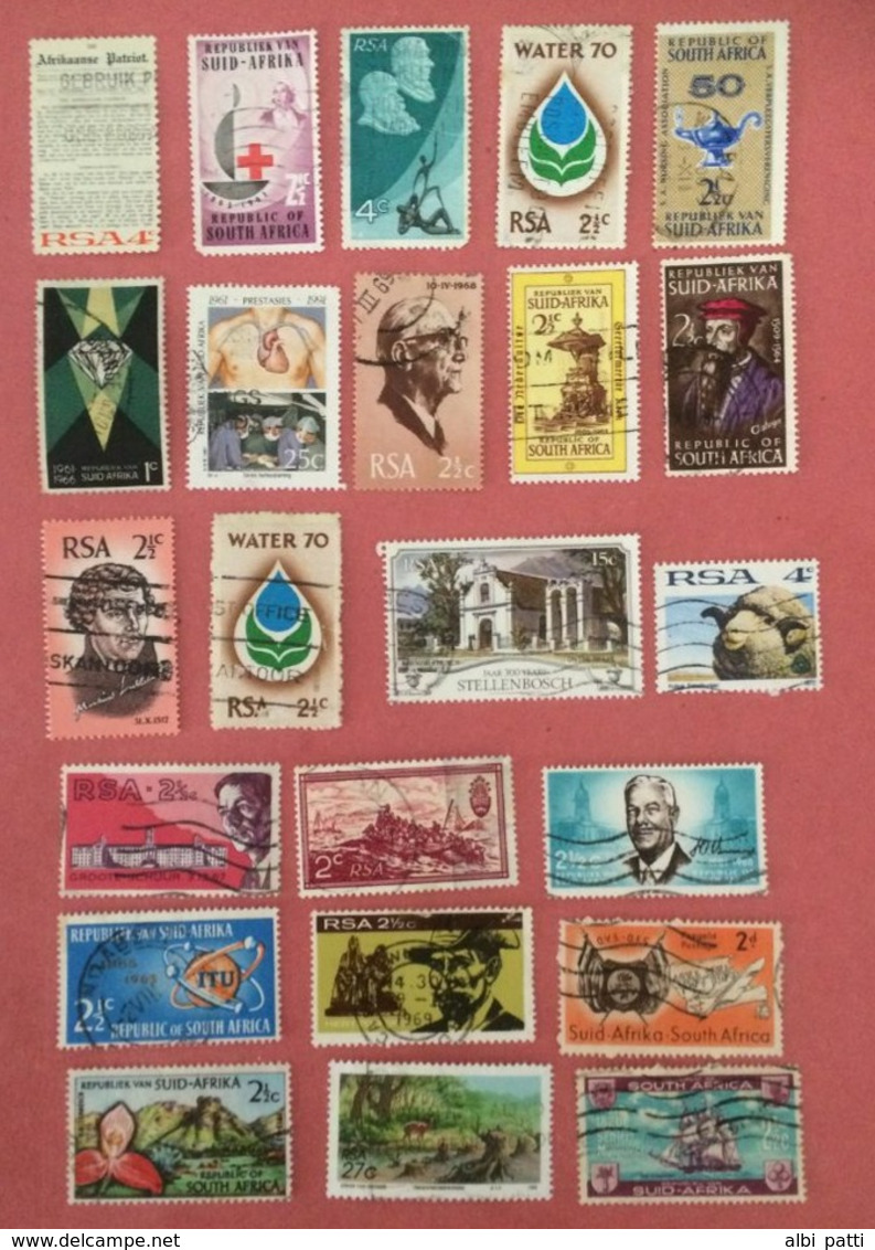 SOUTH AFRICA LOT OF USED STAMPS - Collezioni & Lotti