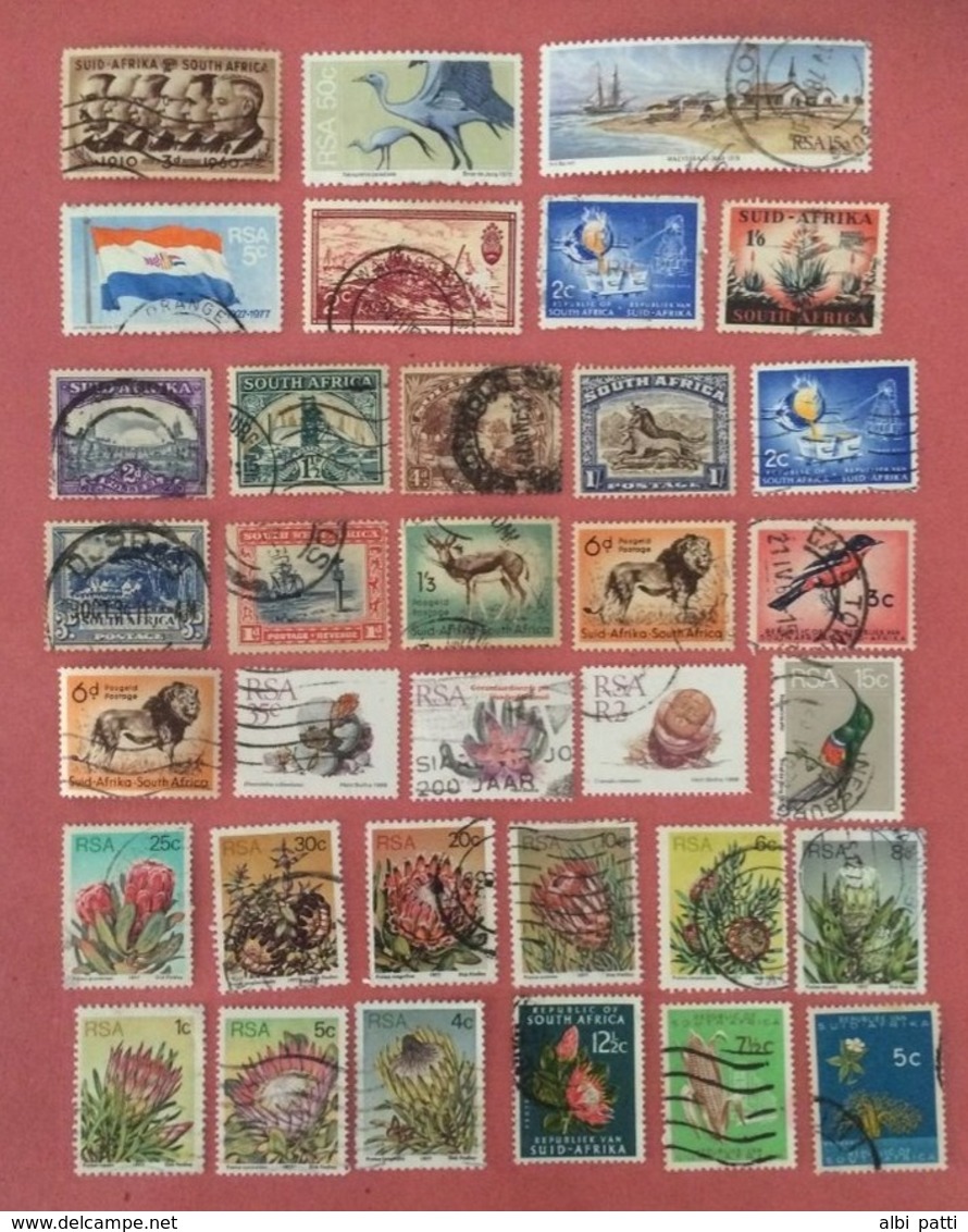 SOUTH AFRICA LOT OF USED STAMPS - Lots & Serien