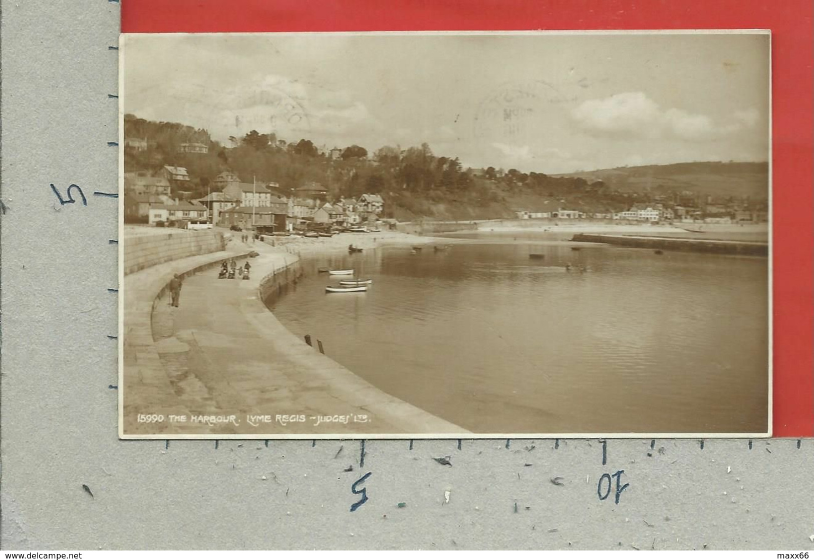 CARTOLINA VG REGNO UNITO - LYME REGIS - The Harbour - 9 X 14 - 1939 - Newquay