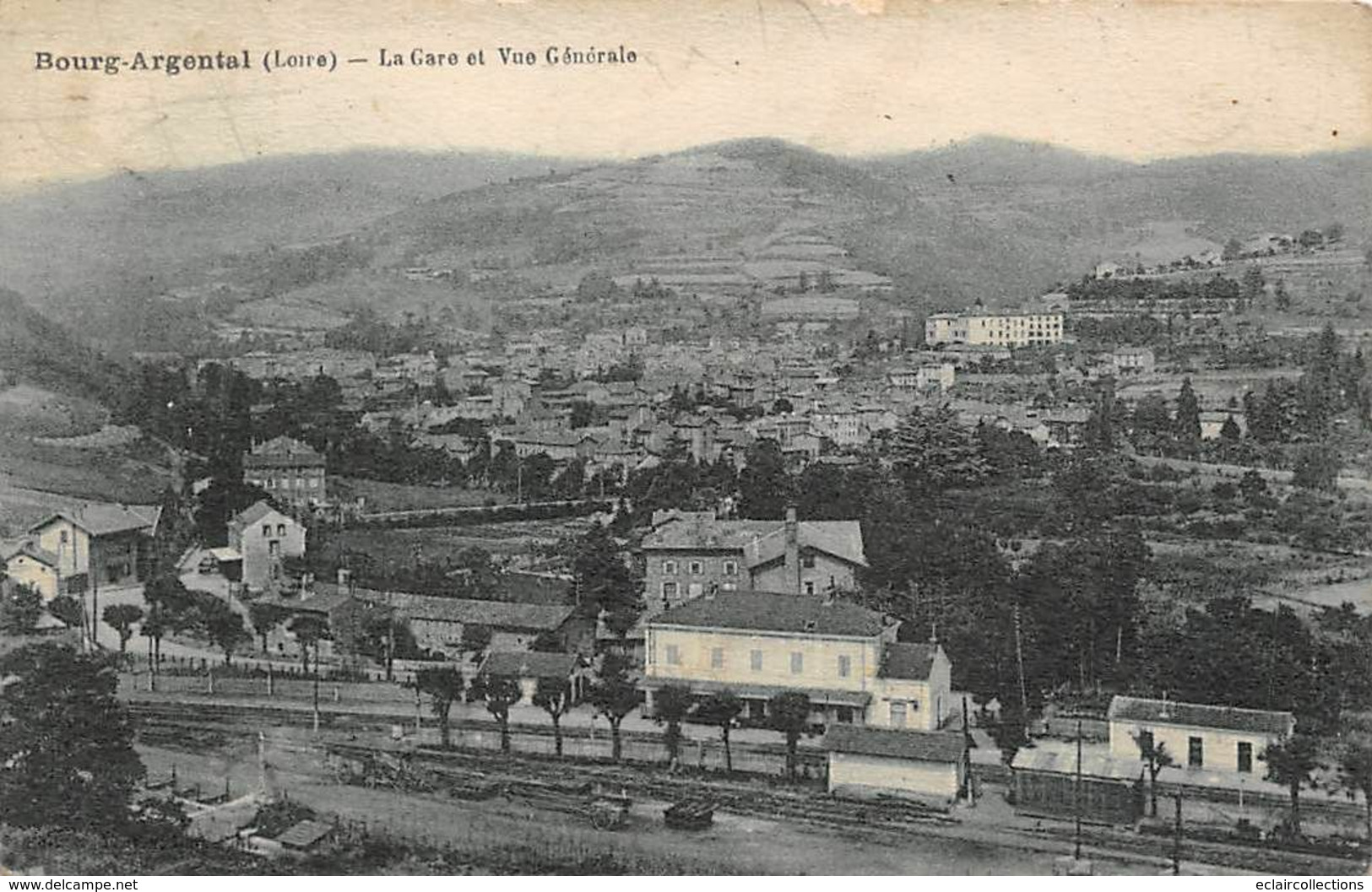 Bourg Argental            42       Gare Et Vue Générale           (voir Scan) - Bourg Argental