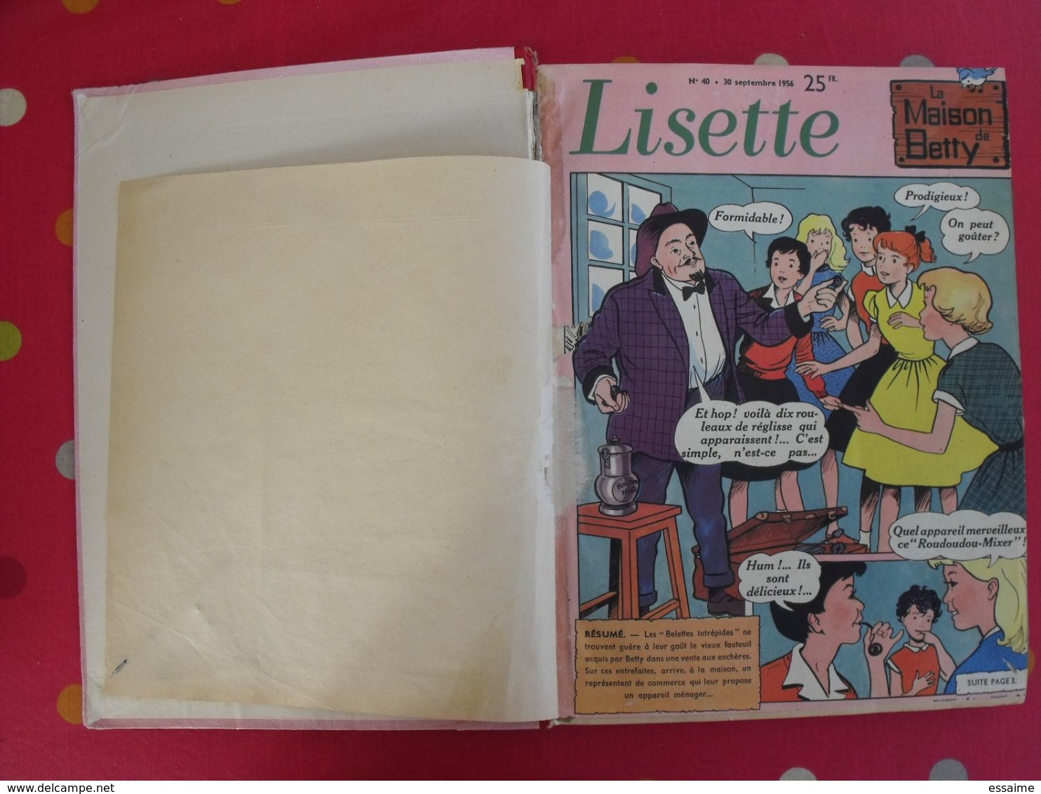 Lisette, Album 32. 1956. Recueil Reliure. 13 Numéros. Erik Ribera - Lisette