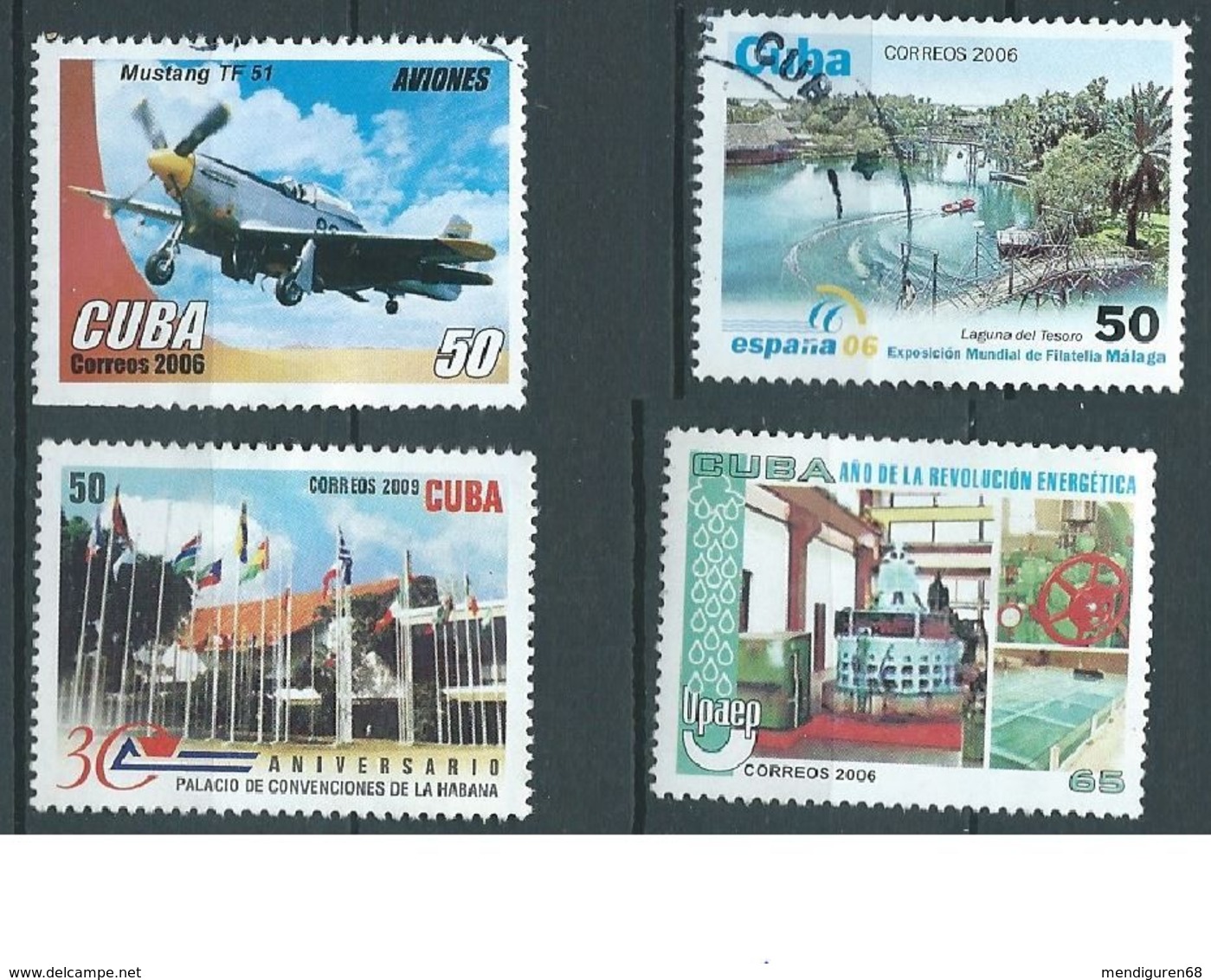 CUBA SET OF 4V. USED - Gebruikt