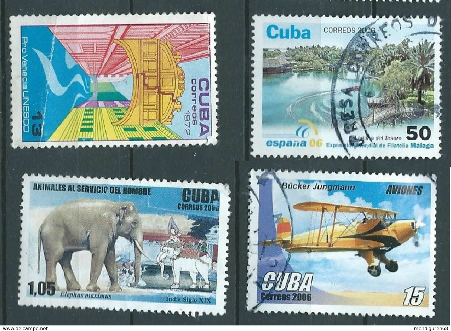 CUBA SET OF 4V. USED - Gebruikt