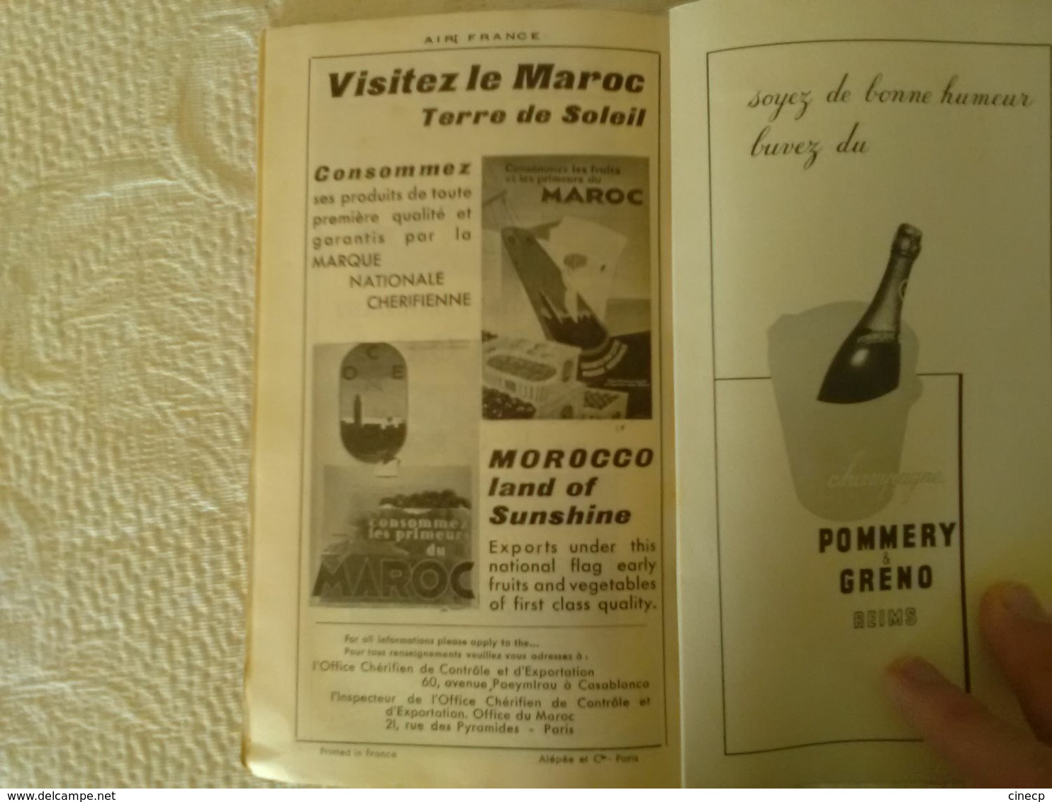 AIR FRANCE Indicateur Général Eté 1935 - 82 pages carte publicité photo avion hydravion quadrimoteur trimoteur tourisme