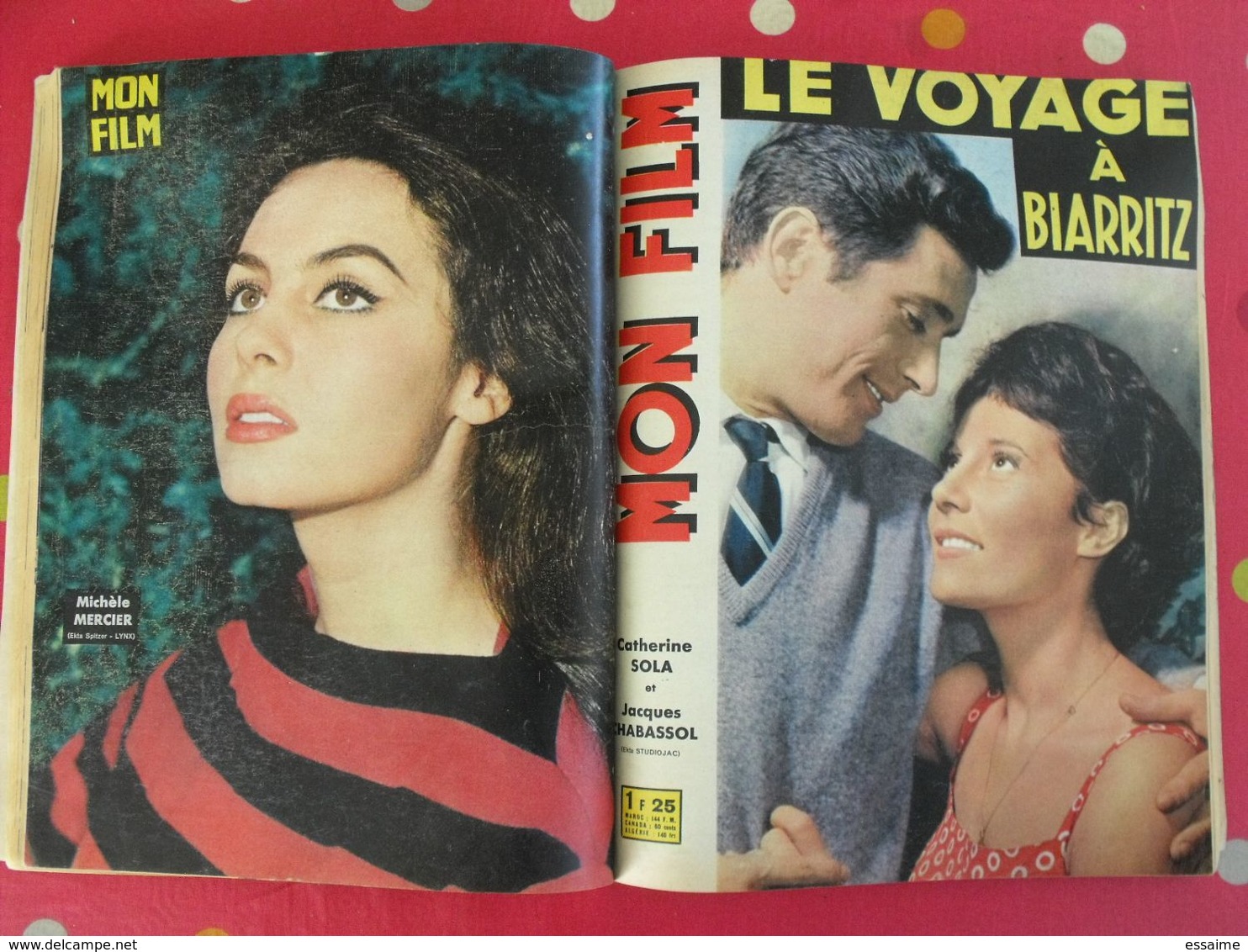 Reliure De 3 "mon Film" 70,71,72. 1963. Noiret Rochefort Fernandel Mercier Sophia Loren Galabru Ceccaldi Arletty Renant - Cinema