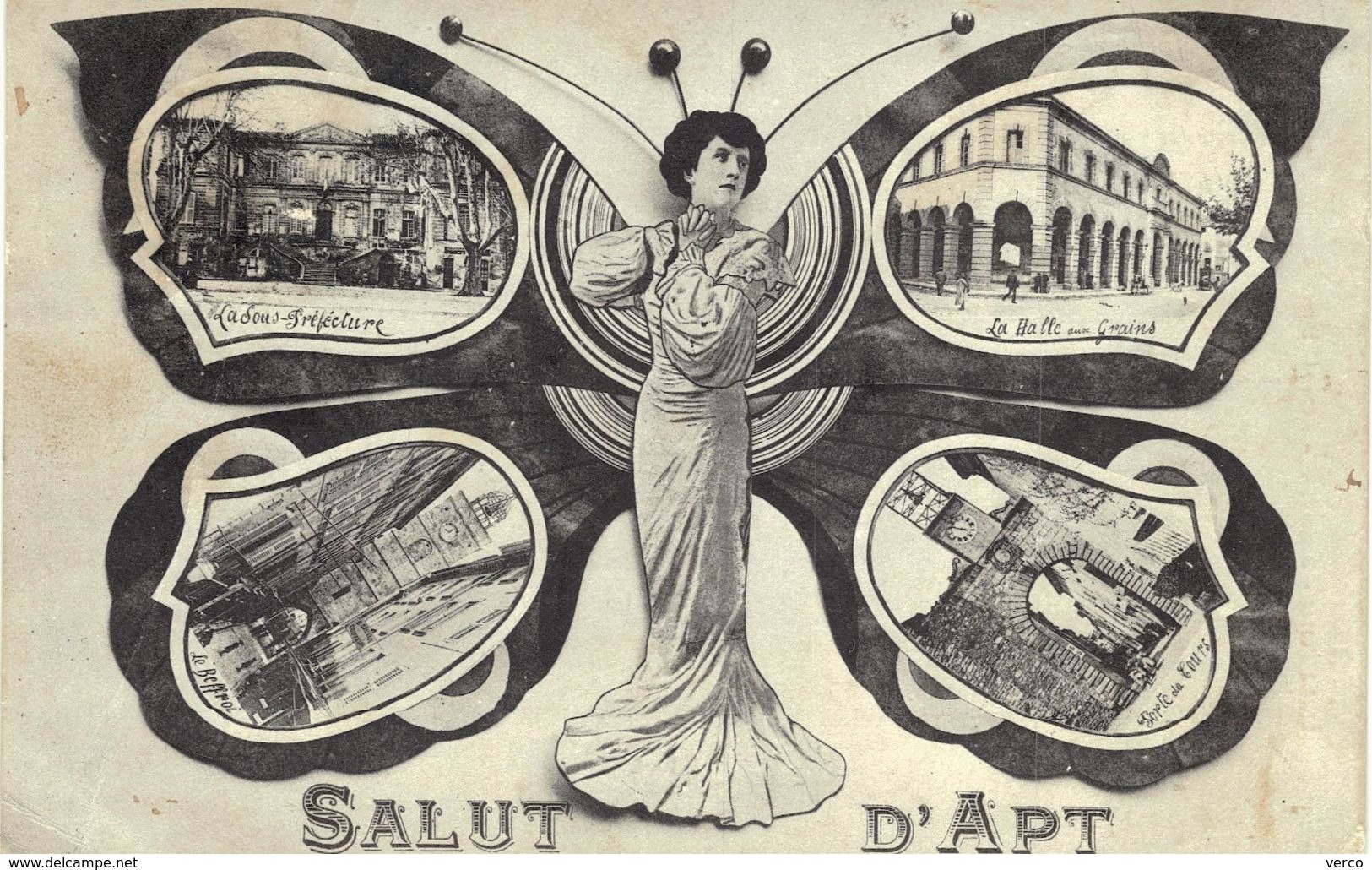 Carte POSTALE Ancienne De  APT - Salut D'APT - Apt