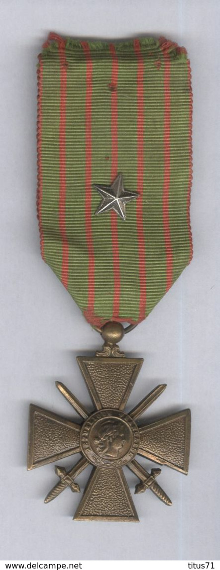 Médaille Croix De Guerre 1914 1918 - Lot 2 - Francia