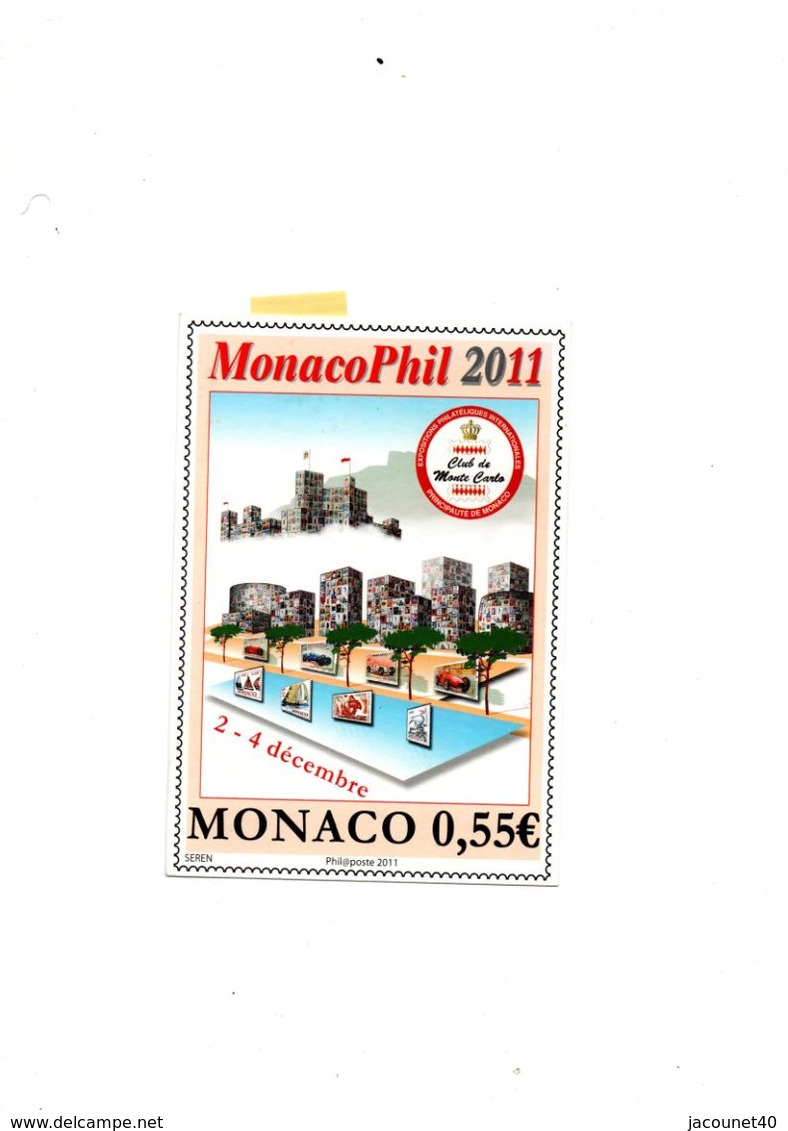 Monaco Flamme Club Alpin 1911/2011 Carte Invitation - Used Stamps