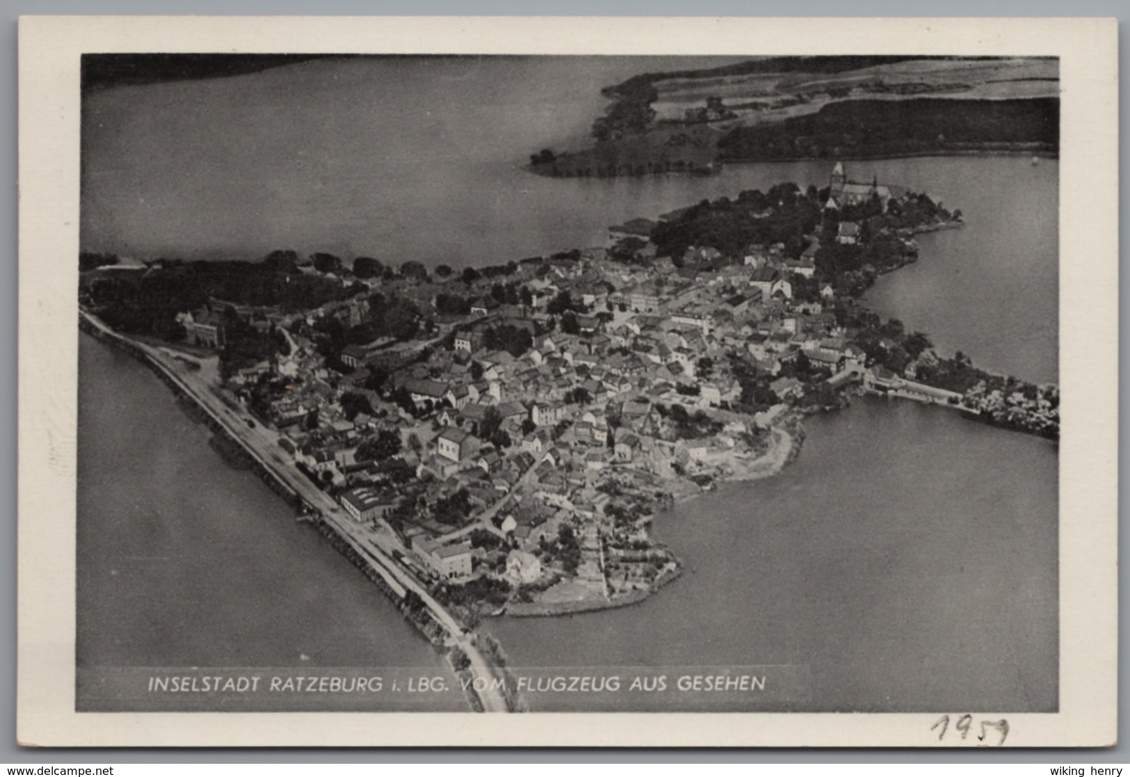 Ratzeburg - S/w Luftbild 7   Vom Flugzeug Aus Gesehen - Ratzeburg