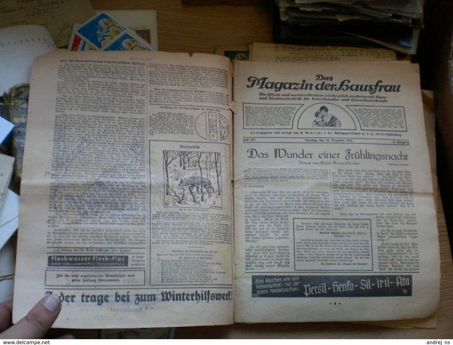 Das Magazin Der Hausfrau Fur Suddeutschland Die Beliebte Reklamzeitschrift 1934 - Moda