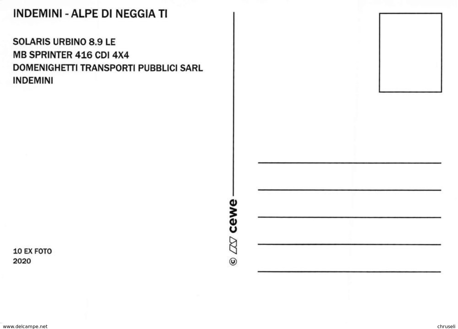 Indemini 4 Bild  Postauto H Limitierte Auflage! - Indemini