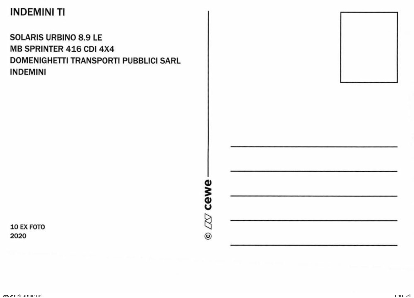 Indemini 5 Bild  Postauto H Limitierte Auflage! - Indemini