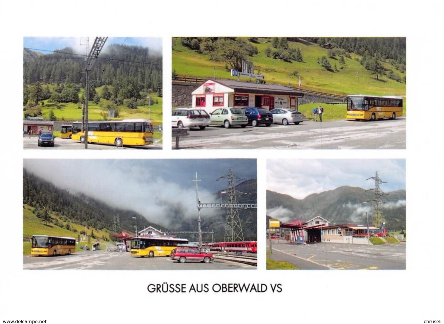 Oberwald 4 Bild  Postauto H  Limitierte Auflage! - Oberwald