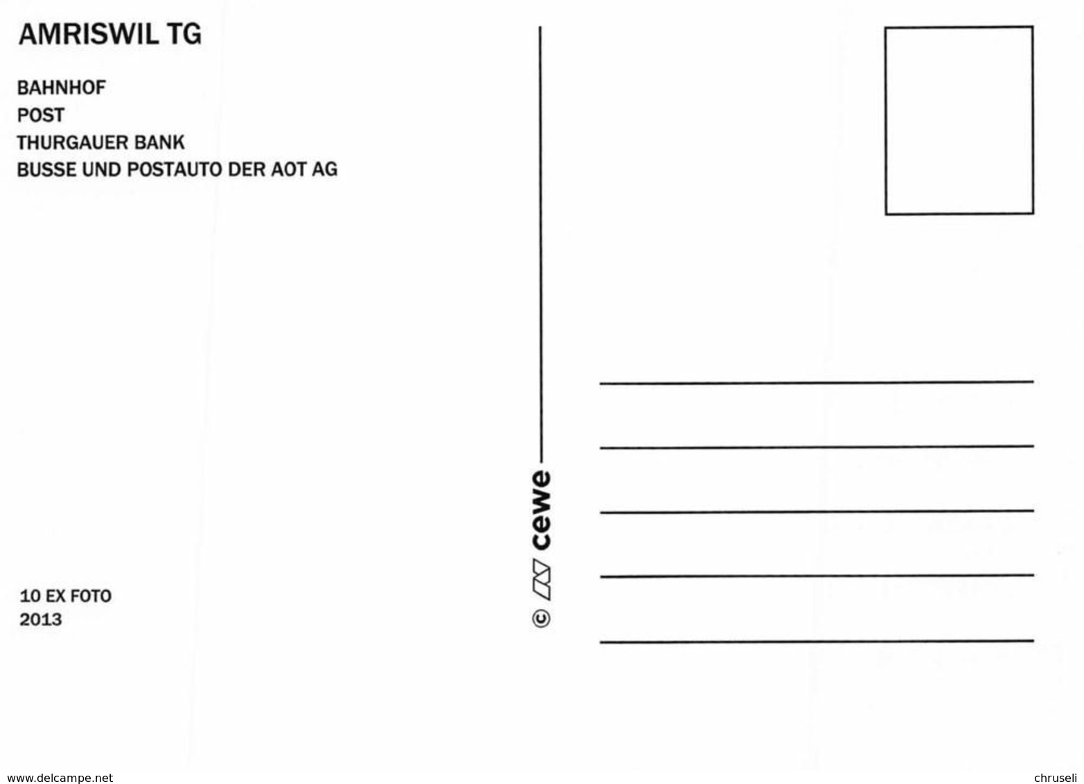 Amriswil  5 Bild  Postauto H  Limitierte Auflage! - Amriswil