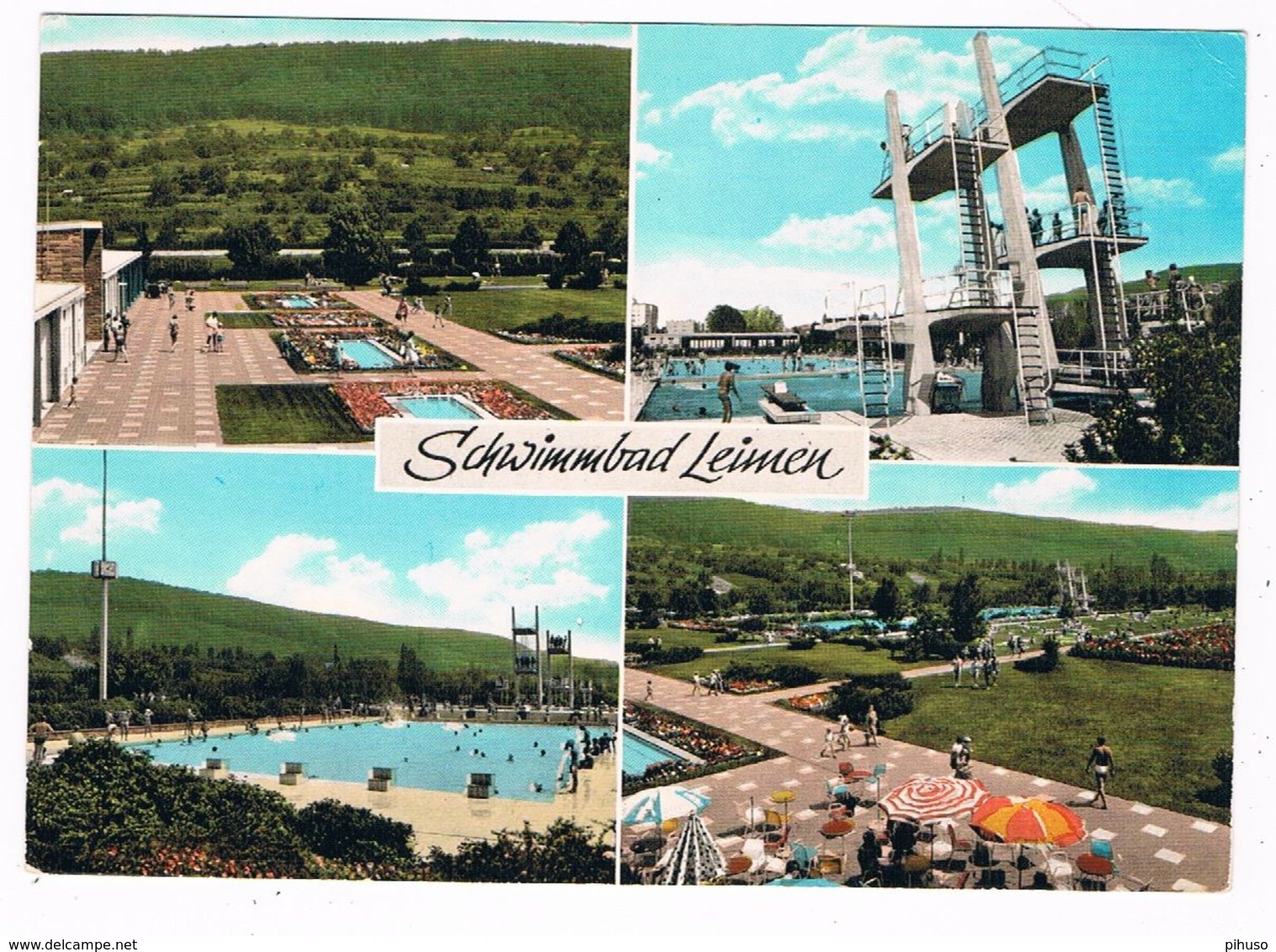 D-11242    LEIMEN : Schwimmbad ( Schwimmbad, Swimmingpool, Piscine ) - Leimen