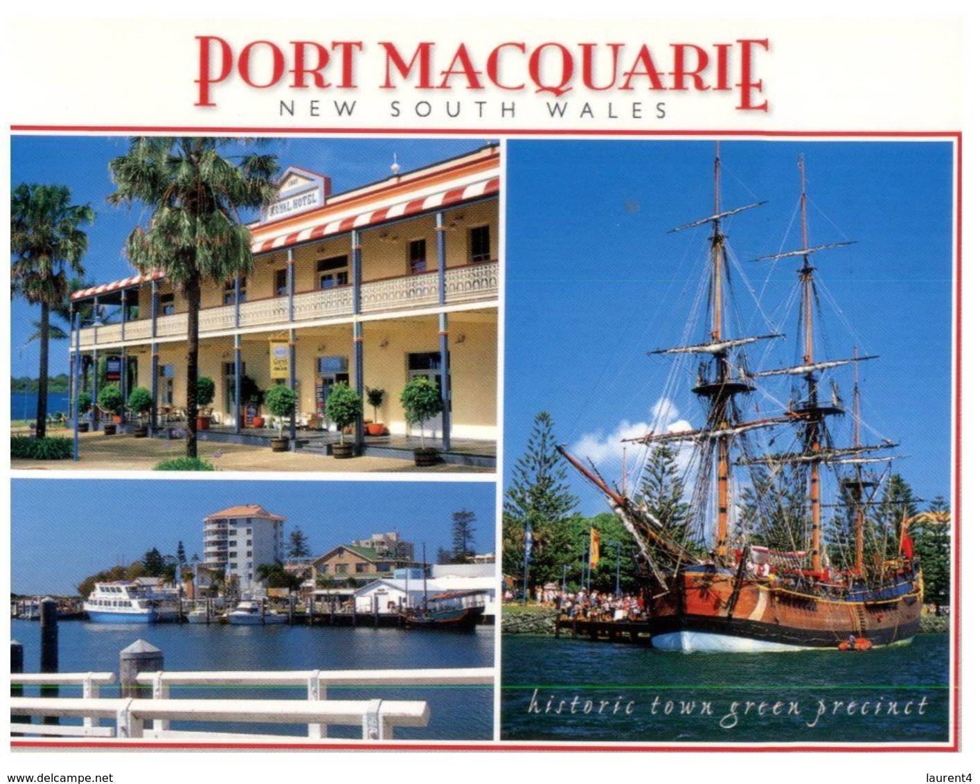 (F 14) Australia - NSW - Port Macquarie (with Bark Endeavour Ship) - Port Macquarie