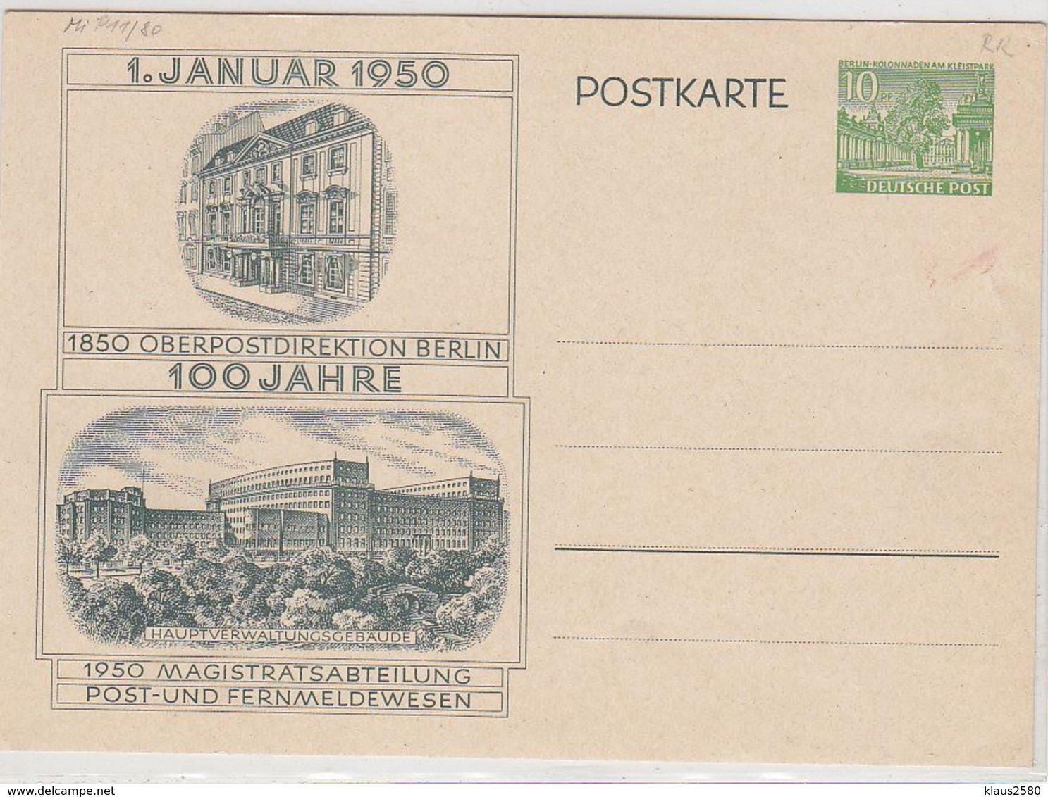 Berlin Bauten GA Ungebraucht - Cartes Postales Privées - Neuves