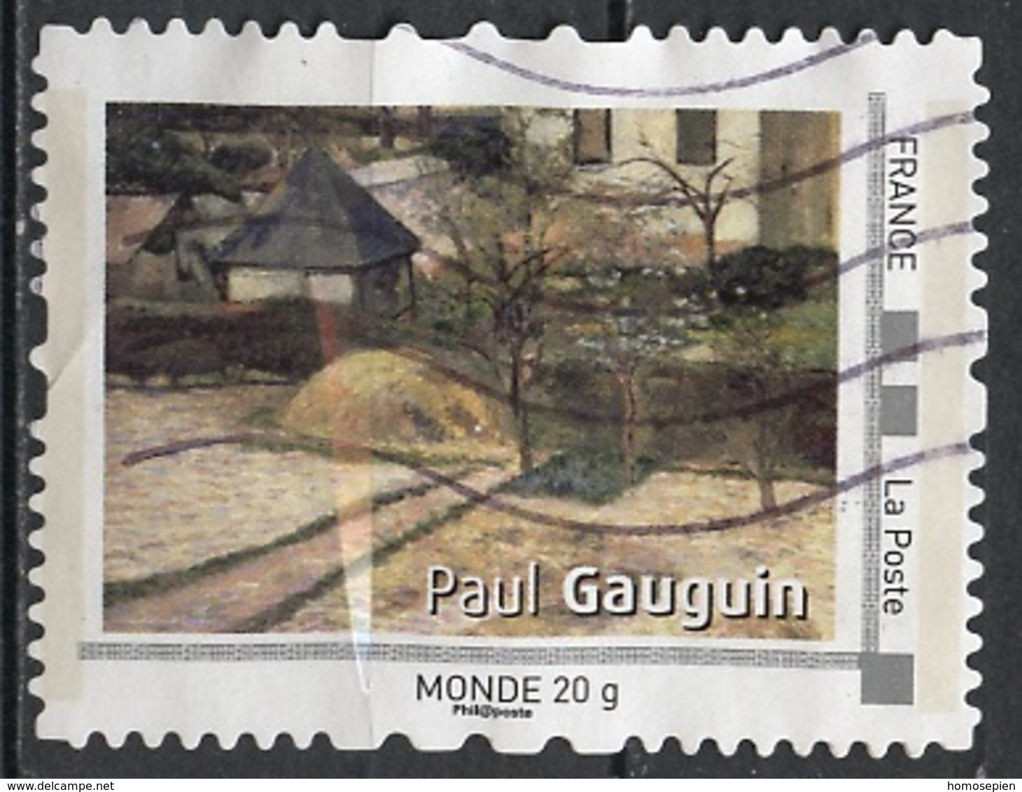 France - Frankreich Timbre Personnalisé 2008 Type ID19-05 (o) -  Monde 20g - œuvre De P Guauguin - Autres & Non Classés