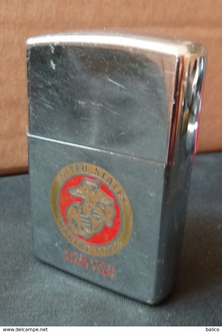 ZIPPO - United States - Marine Corps, Chromé - 1991 - Réf, 748 - Zippo