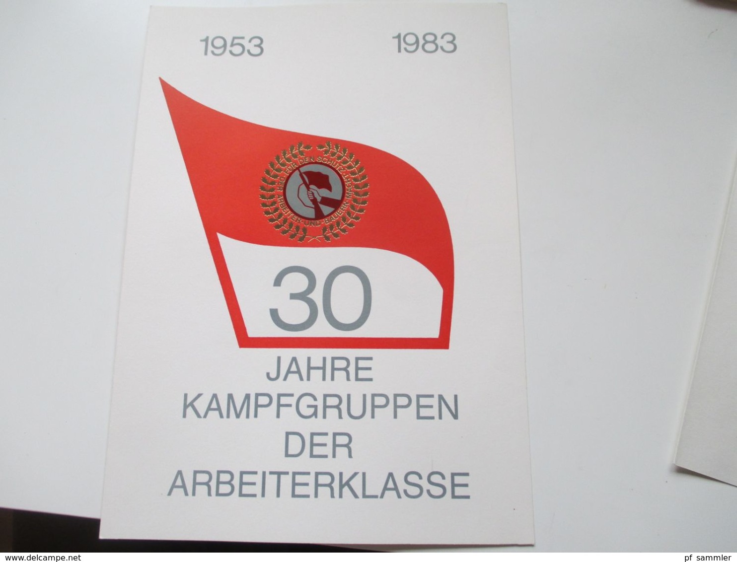 DDR 1980er Jahre Sonderblatt / Faltblatt / Gedenkblatt insgesamt 6 Stück! Guter Zustand!