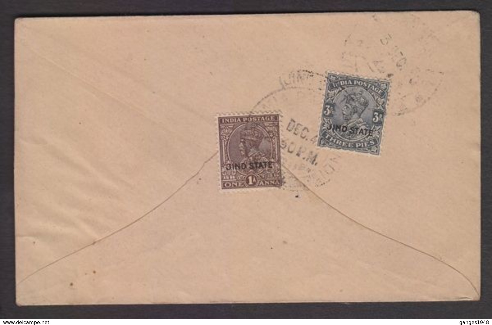 Jhind  State  1949 -  1A 3P  Rate Cover  Dalmia Dadri To Narnaul #  26855  D Inde Indien - Jhind