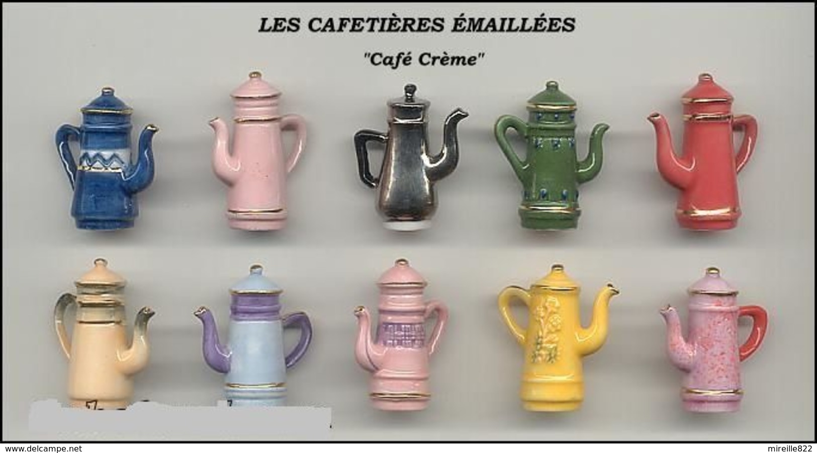 Fèves Série Complète - Cafetières émaillées - 2006 - Other & Unclassified