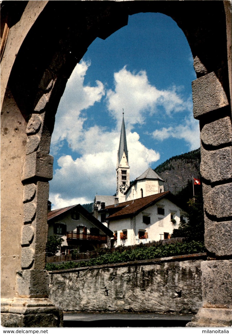 Dorfpartie Aus Zernez, Eingang In Den Schweiz. Nationalpark * 14. 2. 1978 - Zernez