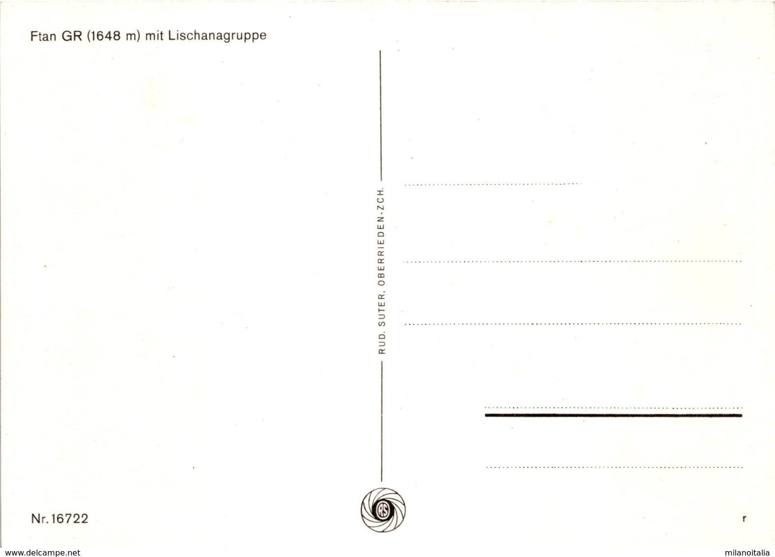 Ftan GR Mit Lischanagruppe (16722) - Ftan