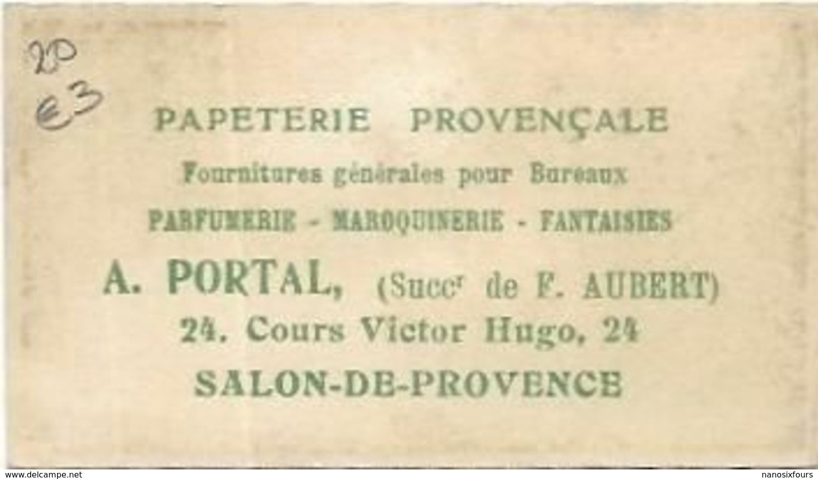 CARTES  PARFUMEES  REVE D OR. L.T. PIVER PARIS   PUB SALON DE PROVENCE - Non Classificati