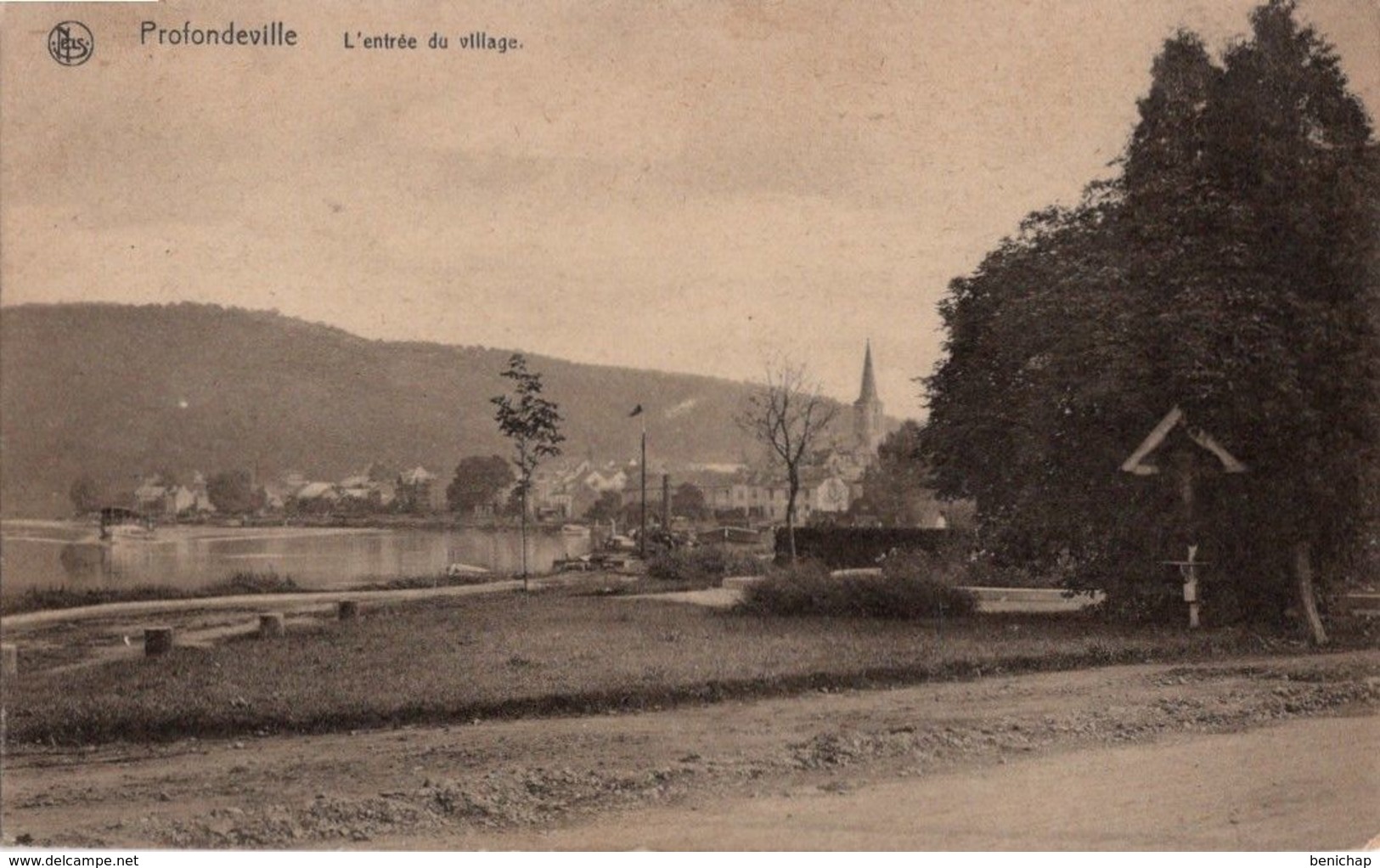 CPA NELS - PROFONDEVILLE - L'ENTREE DU VILLAGE -  NEUVE -  NON VOYAGEE - Profondeville