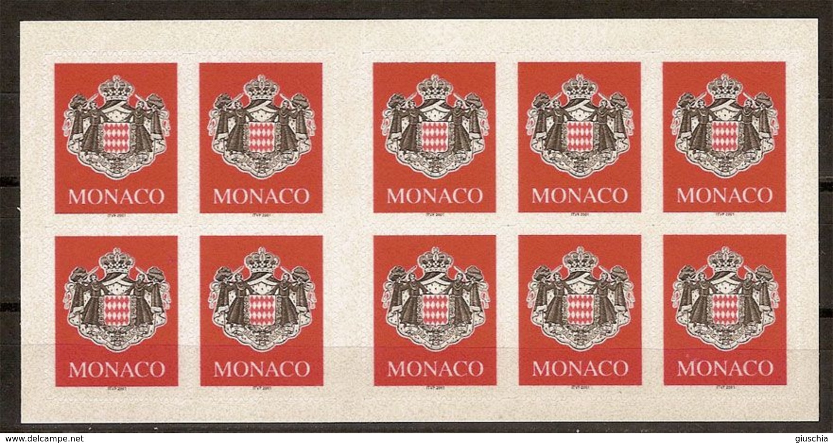 (Fb).Monaco.2000.Carnet Nuovo Di 10 Francobolli.Non Comune (91-20) - Markenheftchen