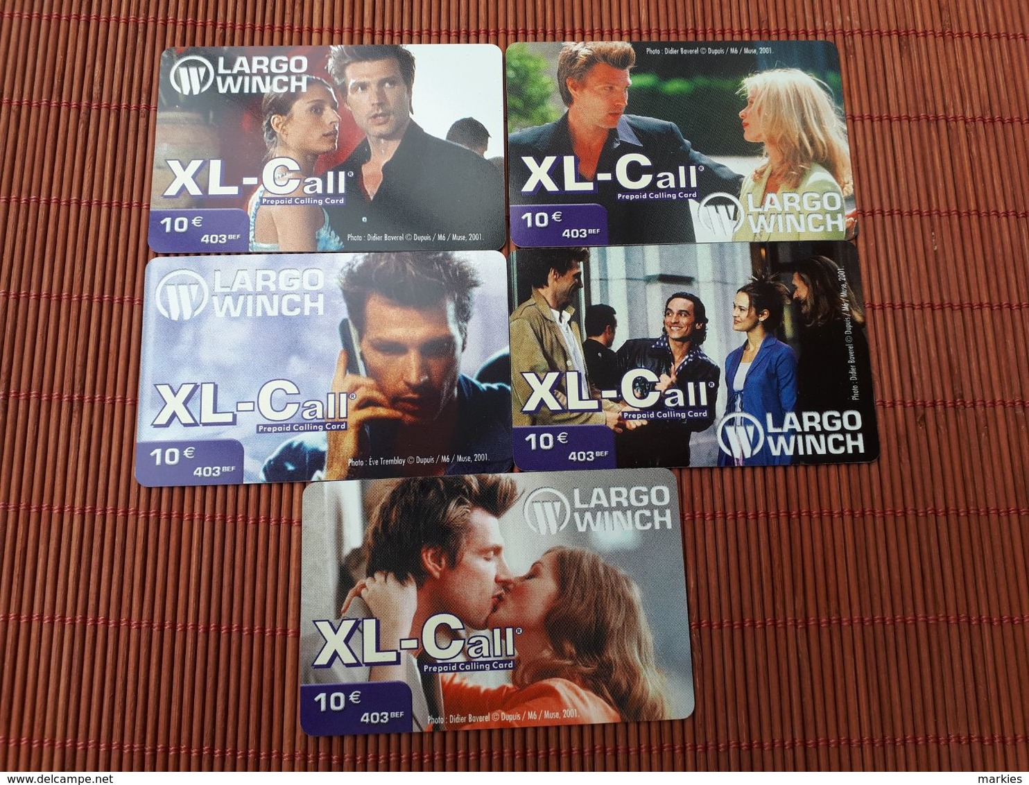 Largo Winch Set 5 Phonecards Rare ! - Fumetti