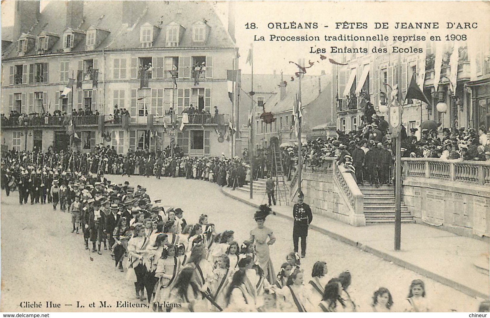 ORLEANS FETES DE JEANNR D'ARC 1908 LES ENFANTS DES ECOLES - Orleans