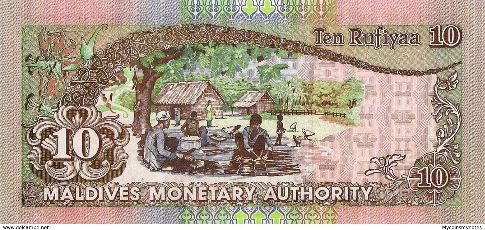 MALDIVES, 10 Rufiyaa, 1998, P19b, UNC - Maldivas