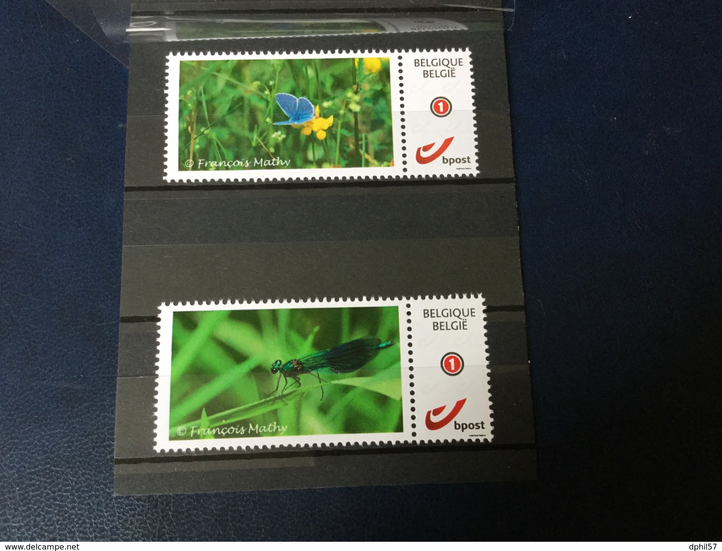 2 Timbres Neufs Personnalisés (photo D’insecte) émis Par Le Cercle Philatélique De Viroinval - Autres & Non Classés