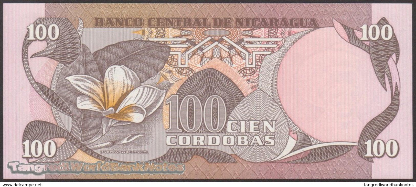 TWN - NICARAGUA 141 - 100 Cordobas 6.8.1984 Serie F UNC - Nicaragua