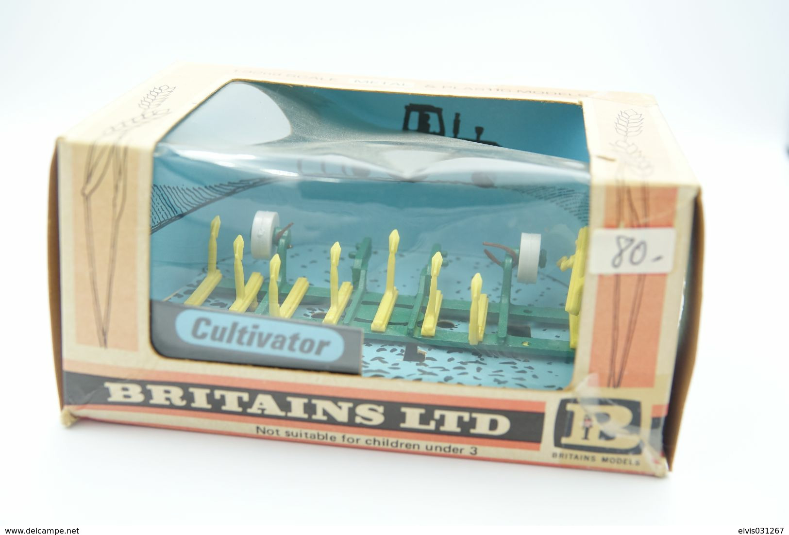 Britains Ltd, Deetail : Britains 9536 Cultivator Original BOX Made In England, - Britains