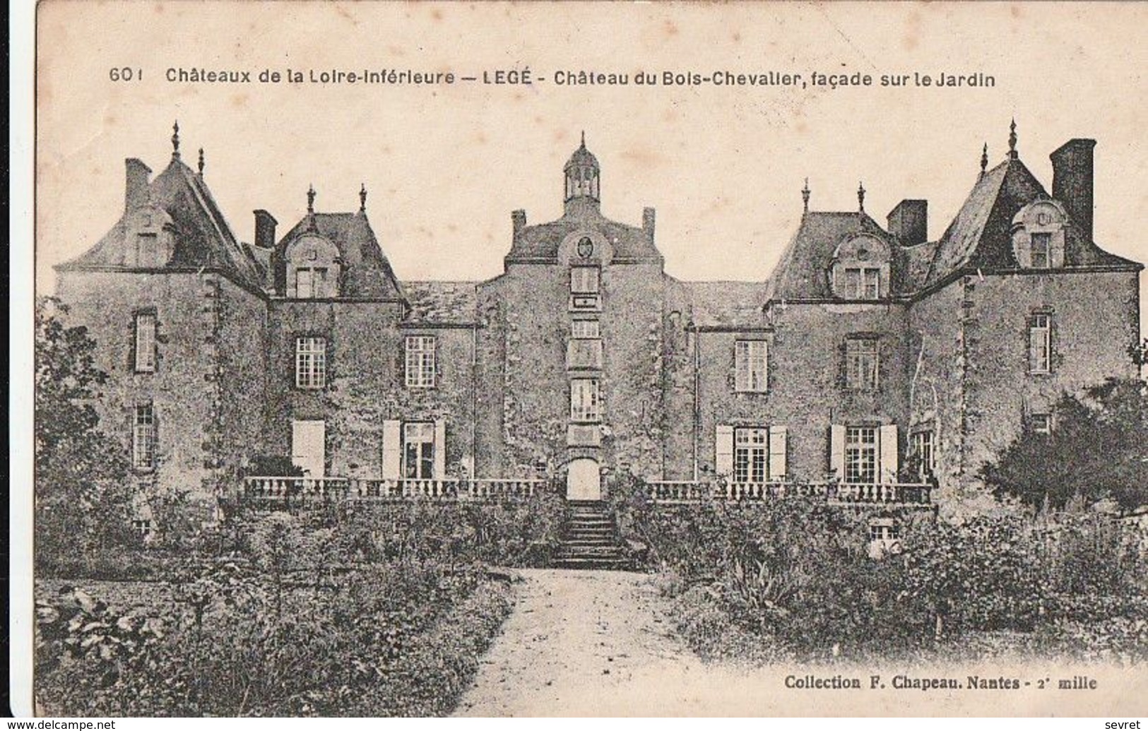 LEGE. - Château Du Bois-Chevalier, Façade Sur Le Jardin - Legé