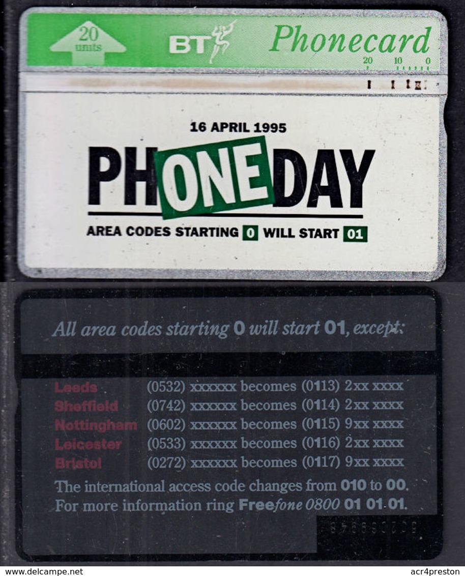 Tc056 GREAT BRITAIN 1995, BT 20 Units, 'Phoneday' - [ 8] Ediciones De Empresas