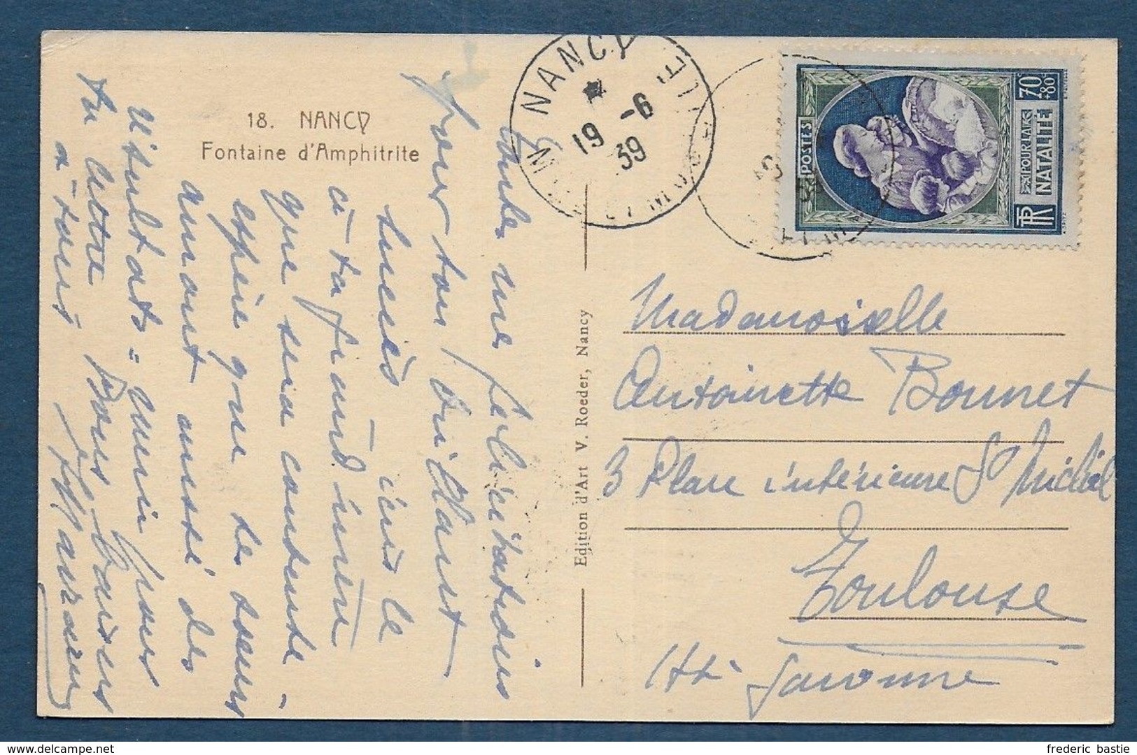 France - N° 440 Seul Sur Carte - 1921-1960: Modern Period