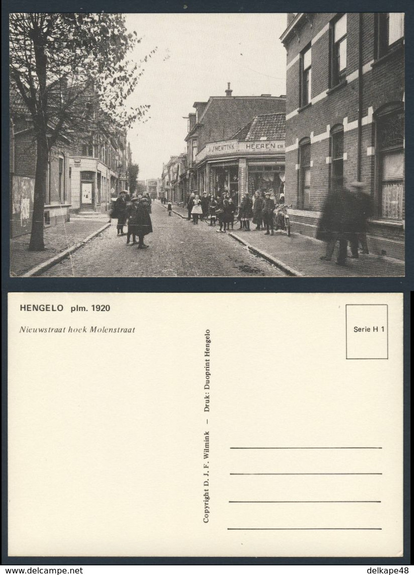 Nederland - Hengelo (O) , Nieuwstraat Hoek Molenstraat - 1920 - Hengelo (Ov)