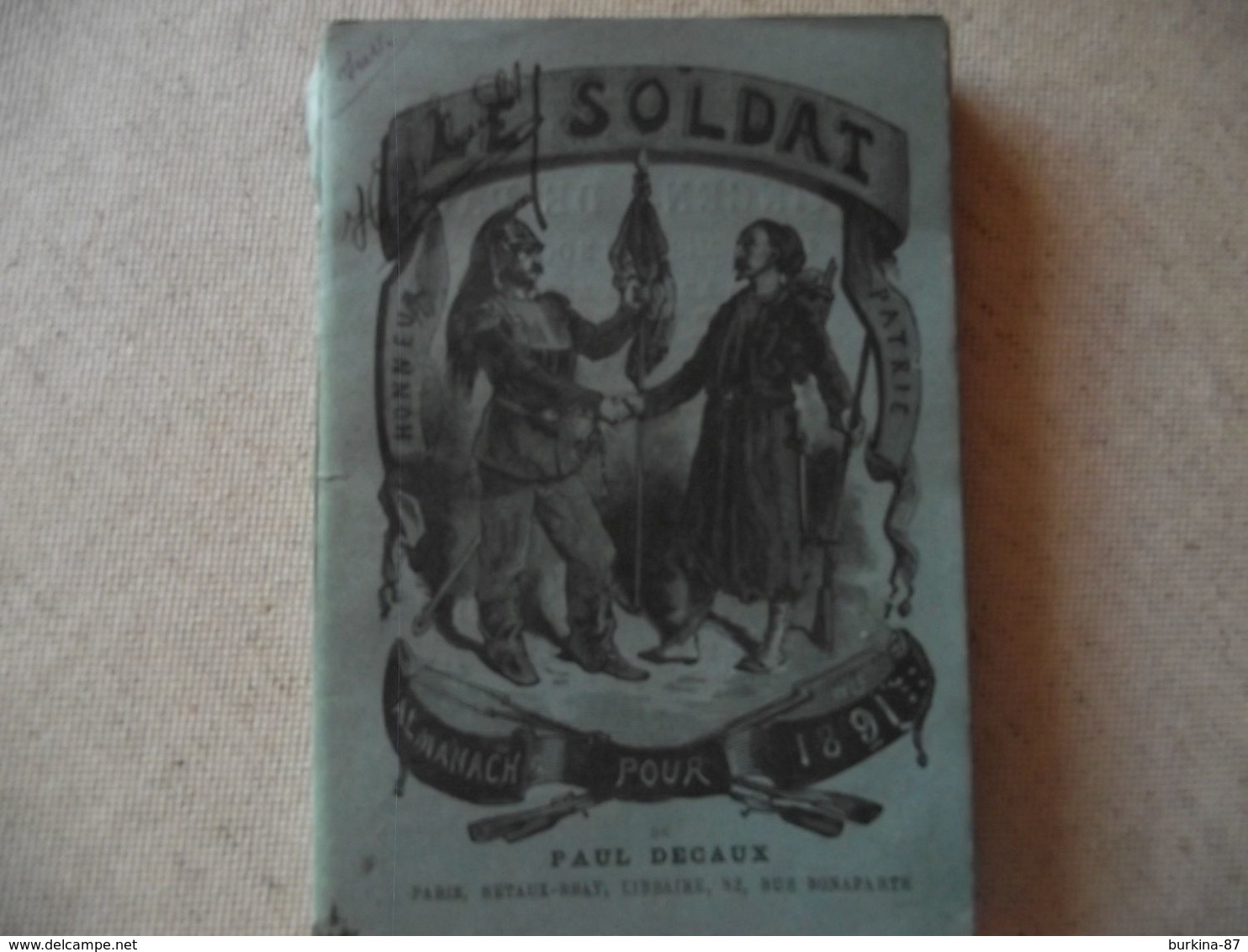 LE SOLDAT, Almanach 1891, Paul Decaux - Small : ...-1900