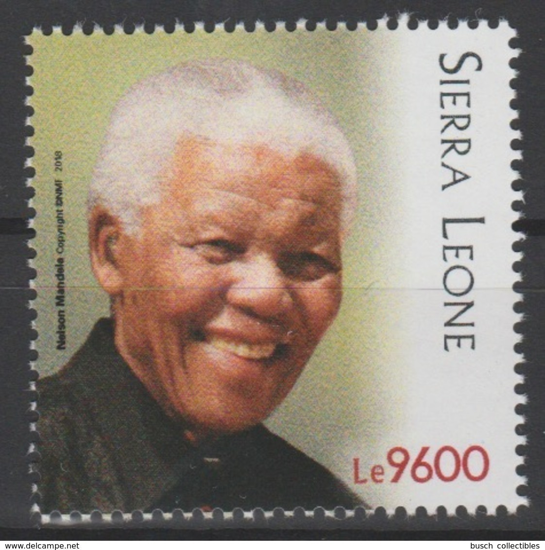 Sierra Leone 2018 Mi. ? Stamp Joint Issue PAN African Postal Union Nelson Mandela Madiba 100 Years - Sierra Leona (1961-...)