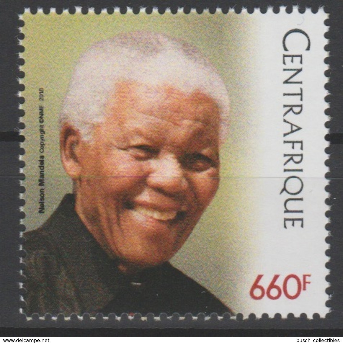 Centrafrique Central Africa 2018 Mi. ? Stamp Joint Issue PAN African Postal Union Nelson Mandela Madiba 100 Years - Centrafricaine (République)