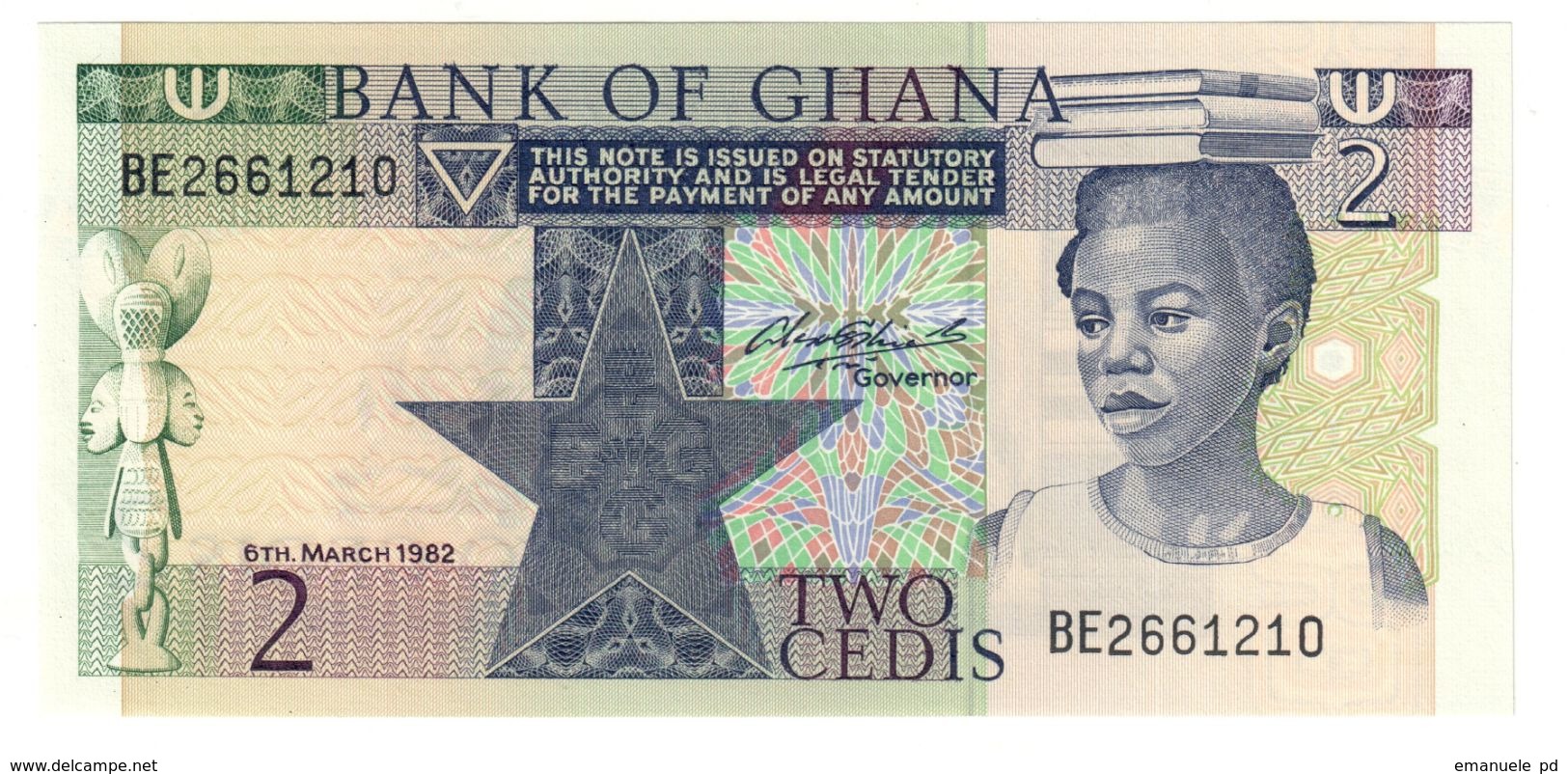 GHANA	2	CEDIS	06/03/1982	P18	UNC			.CV. - Ghana