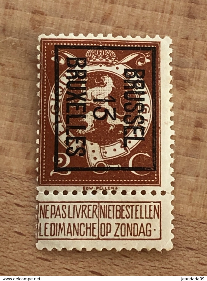 41B Brussel 13 Bruxelles XX TB - Typo Precancels 1912-14 (Lion)