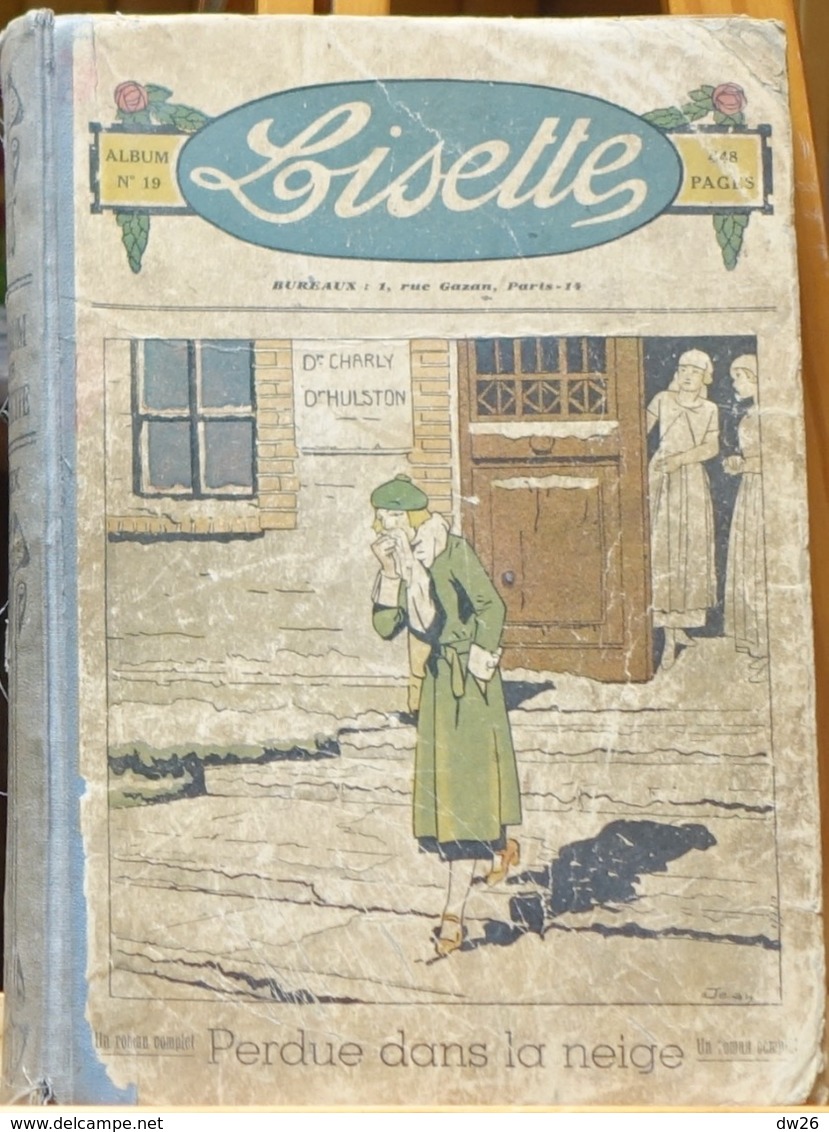 Album XIX De Lisette: Perdue Dans La Neige (Roman Complet) - Recueil Relié De 28 Numéros (n° 25 à 52) 1936 - Sonstige & Ohne Zuordnung