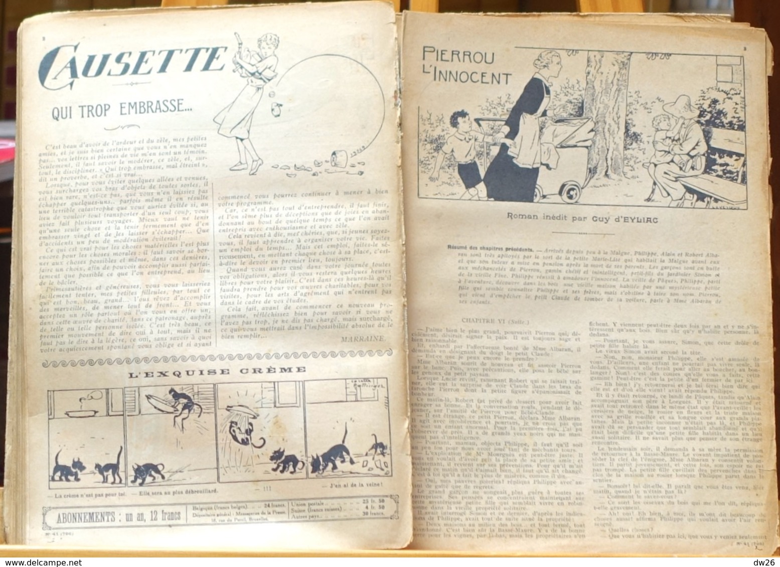 Album XIX De Lisette: Perdue Dans La Neige (Roman Complet) - Recueil Relié De 28 Numéros (n° 25 à 52) 1936 - Other & Unclassified
